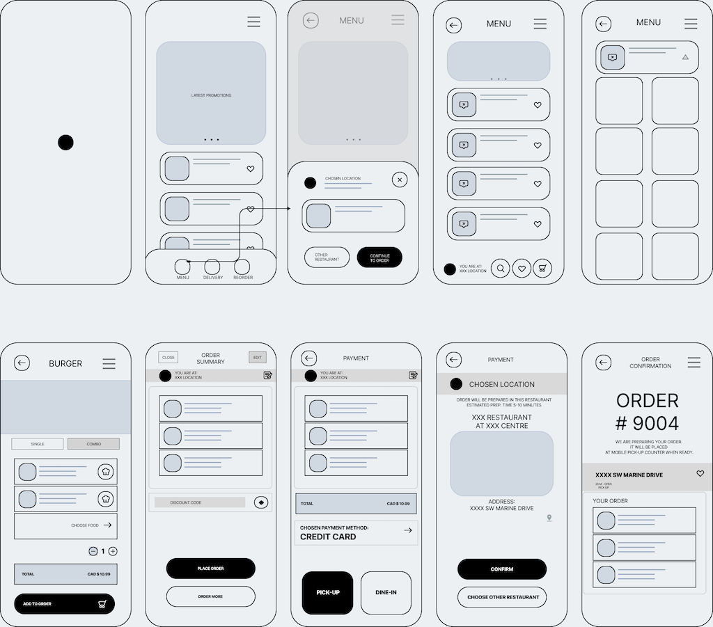 wireframes